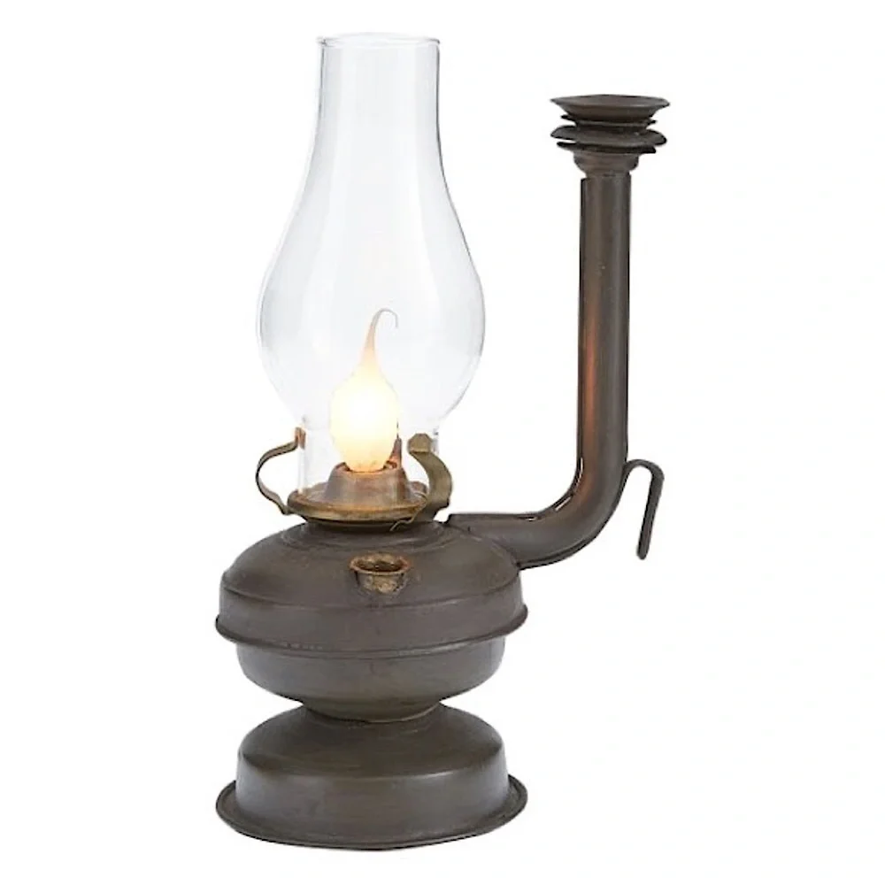 Park Designs Decorative Brown Electric Vent-Pipe Oil Lamp